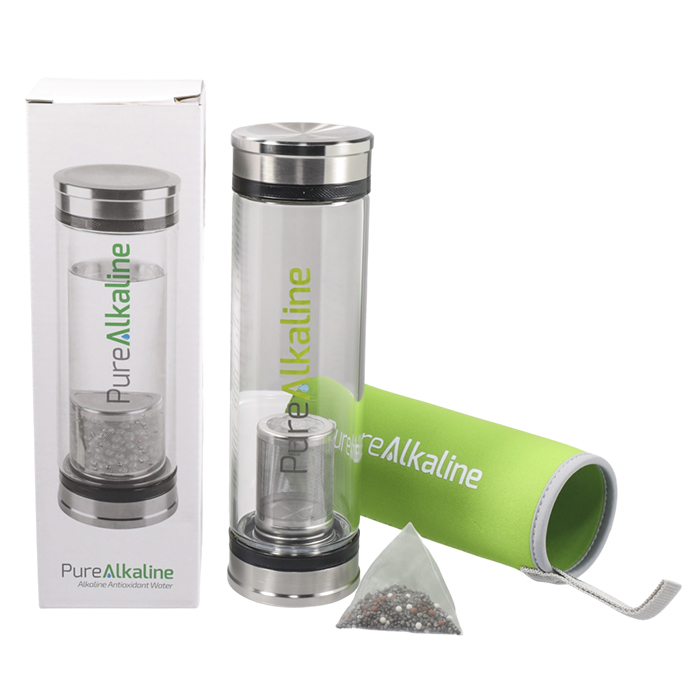Pure Alkaline Box, Bottle, Sleeve and Mineral Pack
